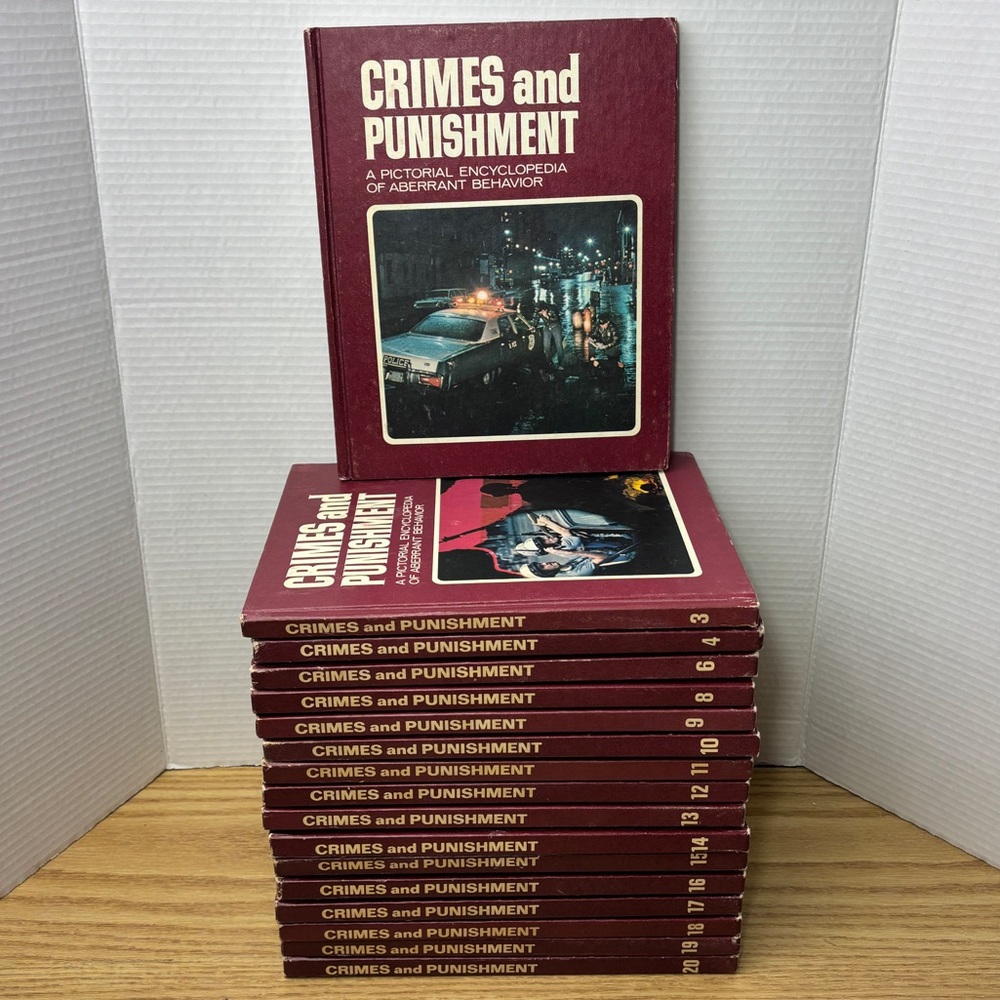 Crimes Punishment Pictorial Encyclopedia Aberrant Behaviour Incomplete Set (17)